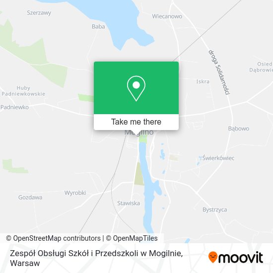 Zespół Obsługi Szkół i Przedszkoli w Mogilnie map