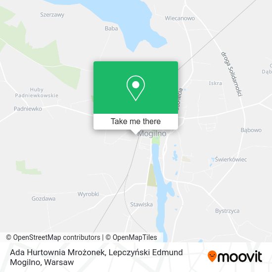 Ada Hurtownia Mrożonek, Lepczyński Edmund Mogilno map