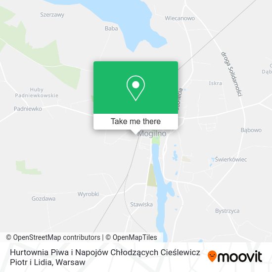 Hurtownia Piwa i Napojów Chłodzących Cieślewicz Piotr i Lidia map