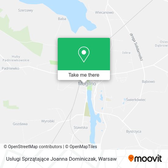 Usługi Sprzątające Joanna Dominiczak map