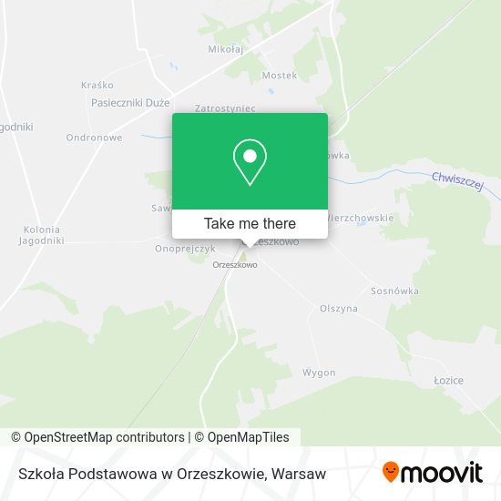 Szkoła Podstawowa w Orzeszkowie map