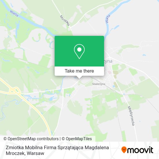 Zmiotka Mobilna Firma Sprzątająca Magdalena Mroczek map