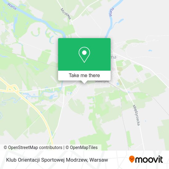 Klub Orientacji Sportowej Modrzew map