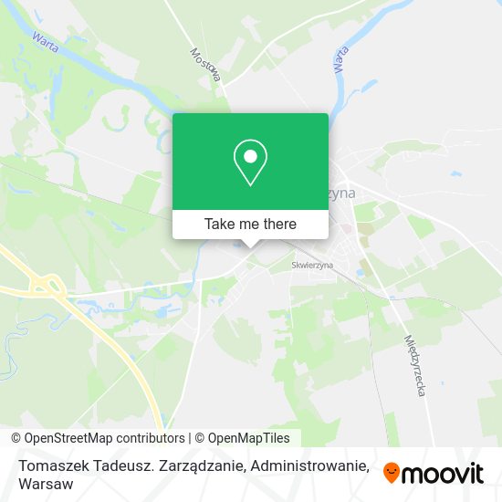 Tomaszek Tadeusz. Zarządzanie, Administrowanie map