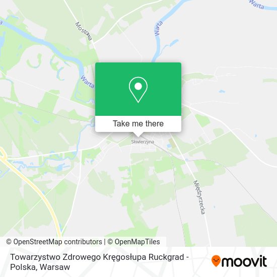 Towarzystwo Zdrowego Kręgosłupa Ruckgrad - Polska map