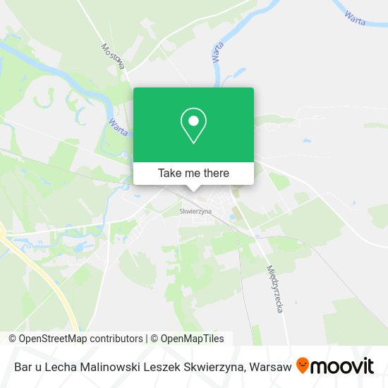 Bar u Lecha Malinowski Leszek Skwierzyna map