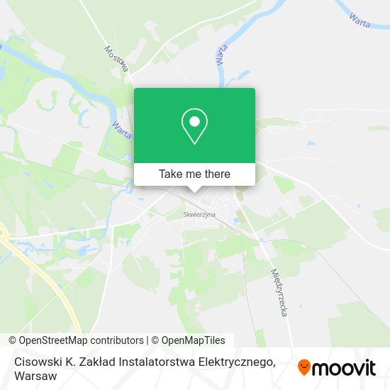 Cisowski K. Zakład Instalatorstwa Elektrycznego map