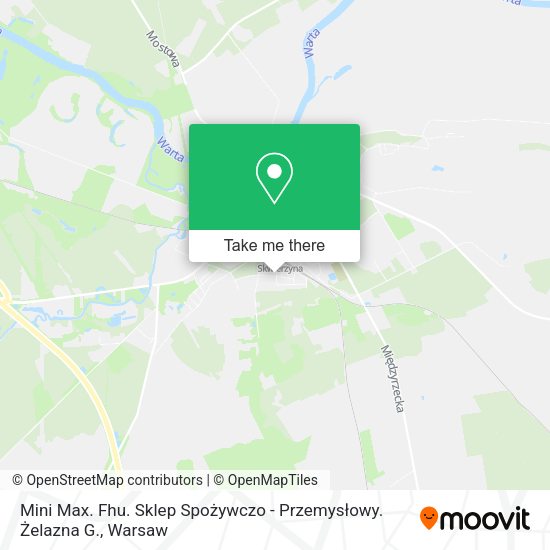 Mini Max. Fhu. Sklep Spożywczo - Przemysłowy. Żelazna G. map