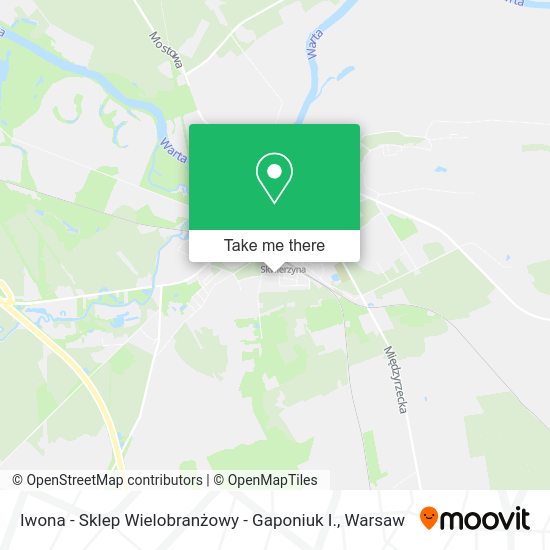 Iwona - Sklep Wielobranżowy - Gaponiuk I. map