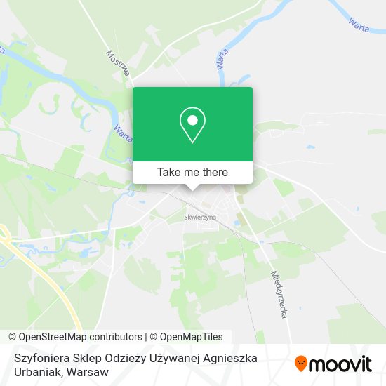 Szyfoniera Sklep Odzieży Używanej Agnieszka Urbaniak map