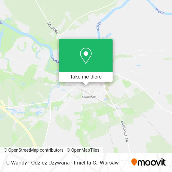 U Wandy - Odzież Używana - Imielita C. map