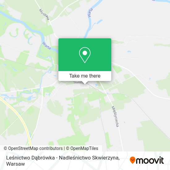 Leśnictwo Dąbrówka - Nadleśnictwo Skwierzyna map