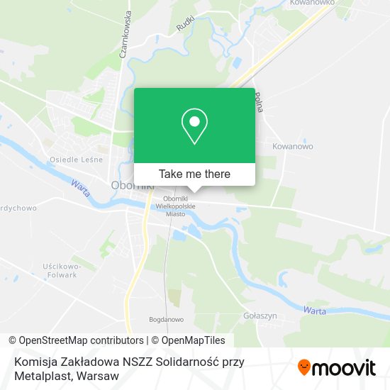 Komisja Zakładowa NSZZ Solidarność przy Metalplast map