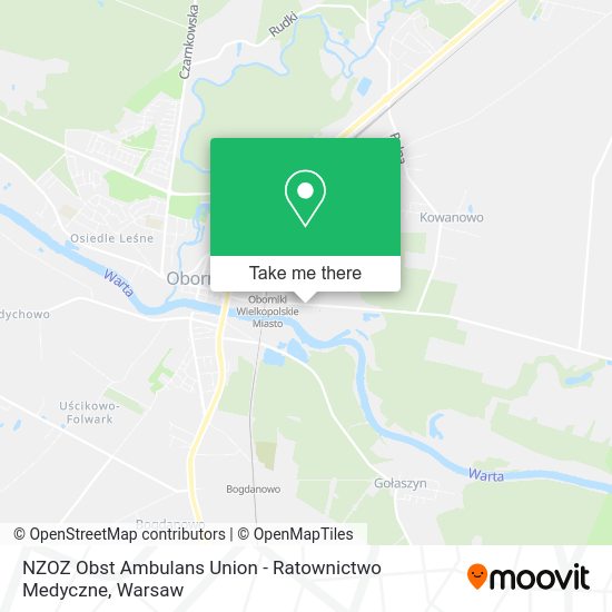 NZOZ Obst Ambulans Union - Ratownictwo Medyczne map