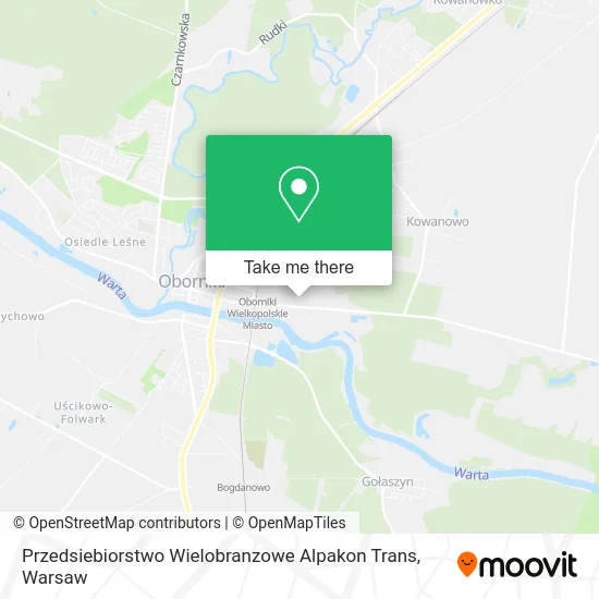 Карта Przedsiebiorstwo Wielobranzowe Alpakon Trans