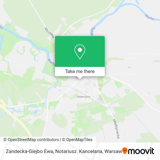 Zandecka-Giejbo Ewa, Notariusz. Kancelaria map