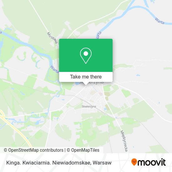 Kinga. Kwiaciarnia. Niewiadomskae map