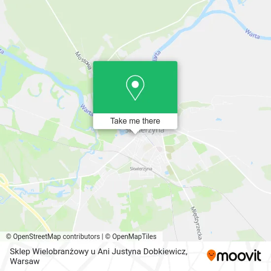 Карта Sklep Wielobranżowy u Ani Justyna Dobkiewicz