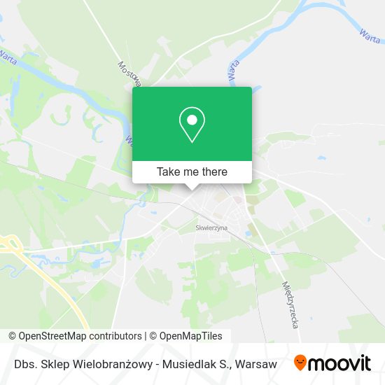 Dbs. Sklep Wielobranżowy - Musiedlak S. map