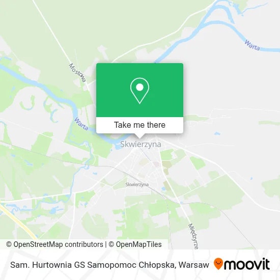 Sam. Hurtownia GS Samopomoc Chłopska map