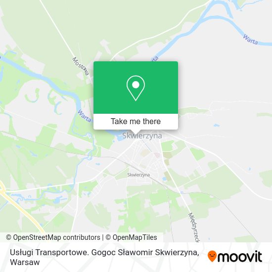 Usługi Transportowe. Gogoc Sławomir Skwierzyna map