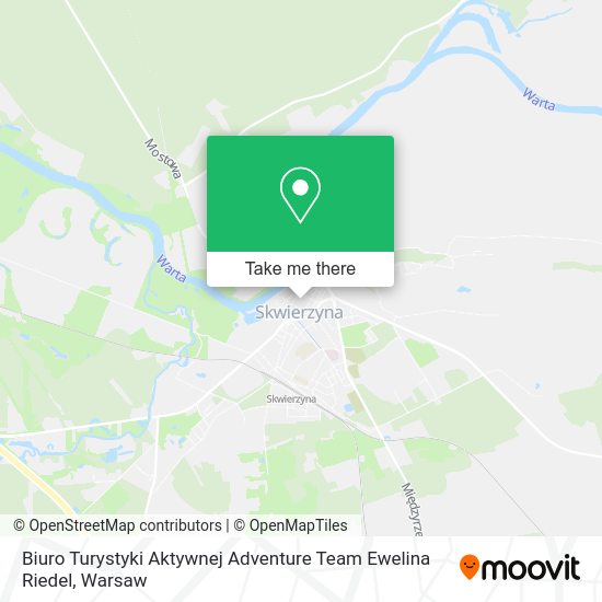 Biuro Turystyki Aktywnej Adventure Team Ewelina Riedel map