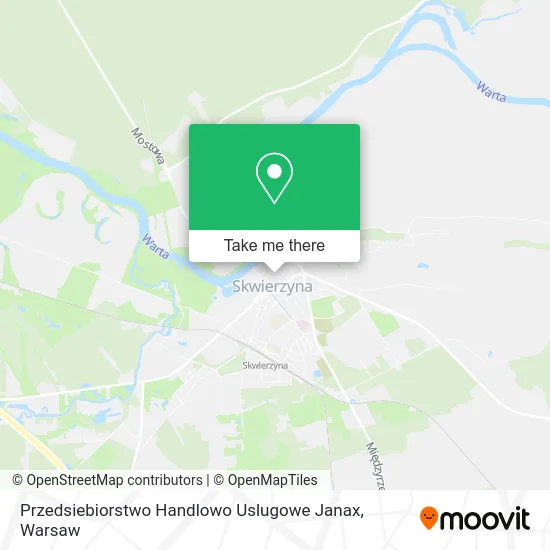 Карта Przedsiebiorstwo Handlowo Uslugowe Janax
