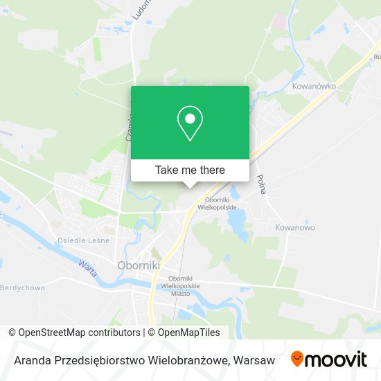 Aranda Przedsiębiorstwo Wielobranżowe map