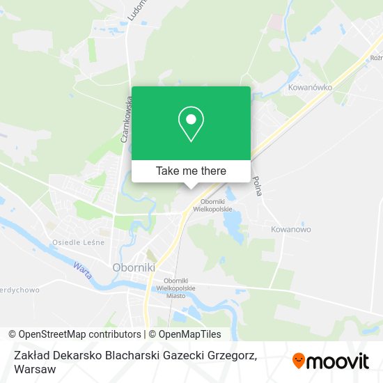 Zakład Dekarsko Blacharski Gazecki Grzegorz map