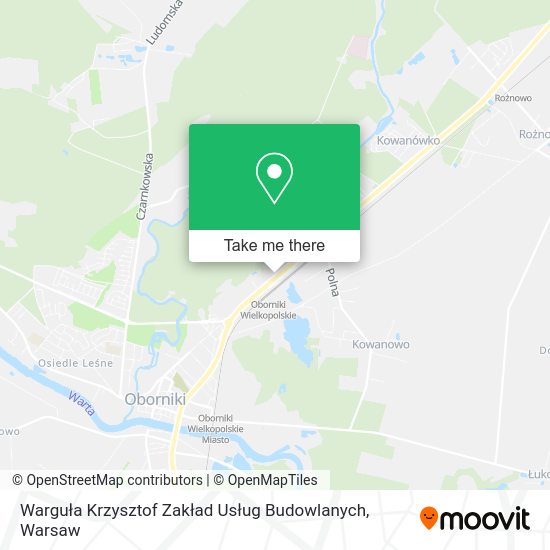 Warguła Krzysztof Zakład Usług Budowlanych map