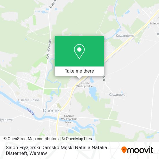 Salon Fryzjerski Damsko Męski Natalia Natalia Disterheft map