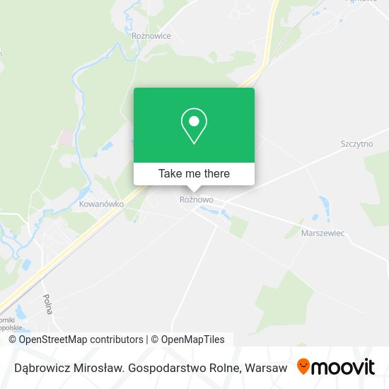 Dąbrowicz Mirosław. Gospodarstwo Rolne map