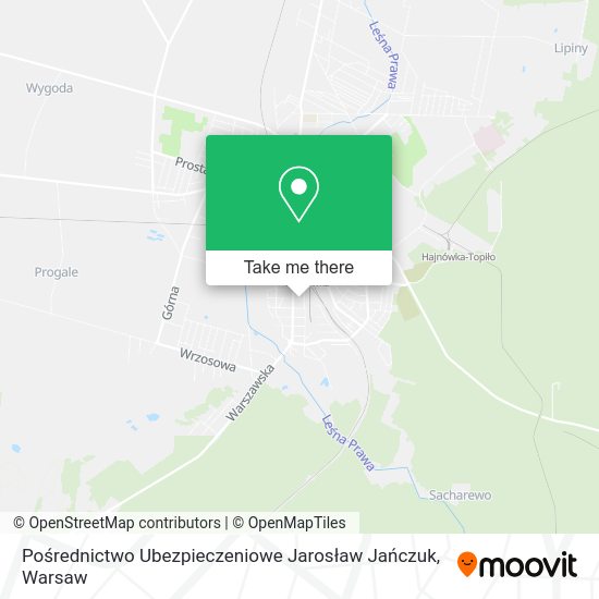 Pośrednictwo Ubezpieczeniowe Jarosław Jańczuk map