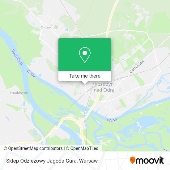 Sklep Odzieżowy Jagoda Gura map