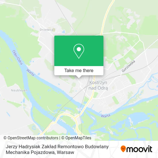 Карта Jerzy Hadrysiak Zakład Remontowo Budowlany Mechanika Pojazdowa