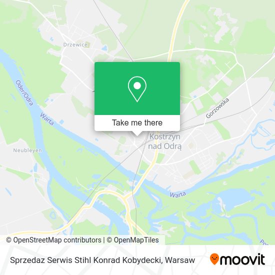 Sprzedaz Serwis Stihl Konrad Kobydecki map