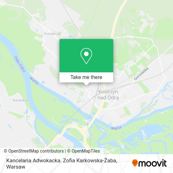 Kancelaria Adwokacka. Zofia Karkowska-Żaba map