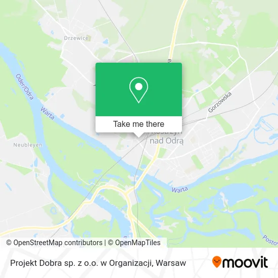 Карта Projekt Dobra sp. z o.o. w Organizacji
