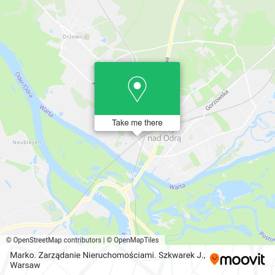 Marko. Zarządanie Nieruchomościami. Szkwarek J. map