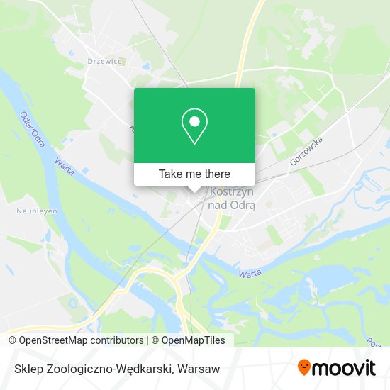 Sklep Zoologiczno-Wędkarski map