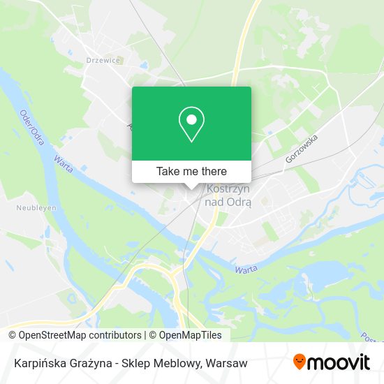 Karpińska Grażyna - Sklep Meblowy map