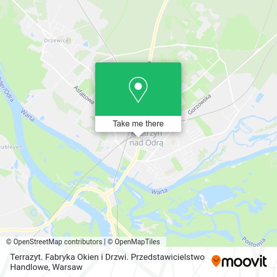 Terrazyt. Fabryka Okien i Drzwi. Przedstawicielstwo Handlowe map