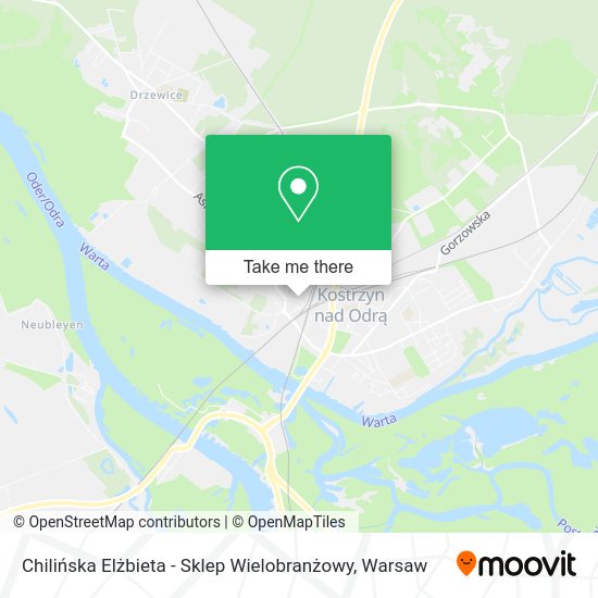 Chilińska Elżbieta - Sklep Wielobranżowy map