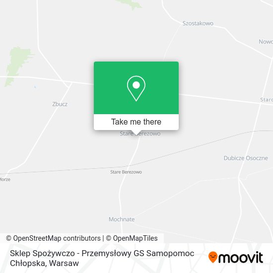 Sklep Spożywczo - Przemysłowy GS Samopomoc Chłopska map