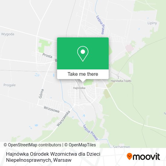 Hajnówka Ośrodek Wzornictwa dla Dzieci Niepełnosprawnych map