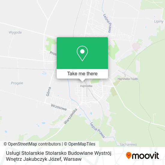 Usługi Stolarskie Stolarsko Budowlane Wystrój Wnętrz Jakubczyk Józef map