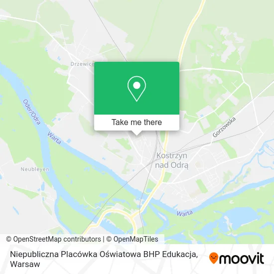 Карта Niepubliczna Placówka Oświatowa BHP Edukacja