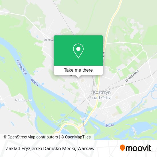 Zaklad Fryzjerski Damsko Meski map