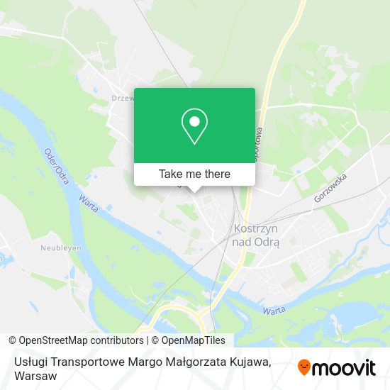 Usługi Transportowe Margo Małgorzata Kujawa map