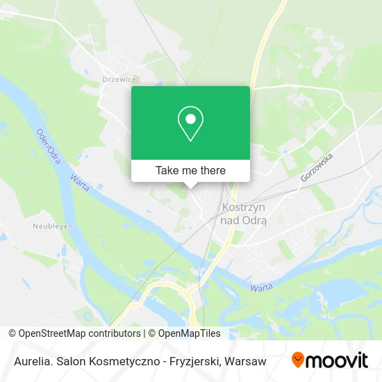 Карта Aurelia. Salon Kosmetyczno - Fryzjerski